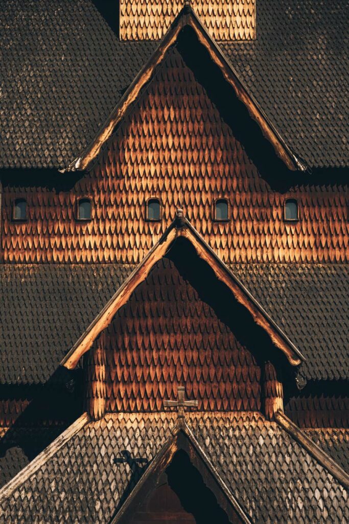 Stavkirke Heddal, église en bois Norvege