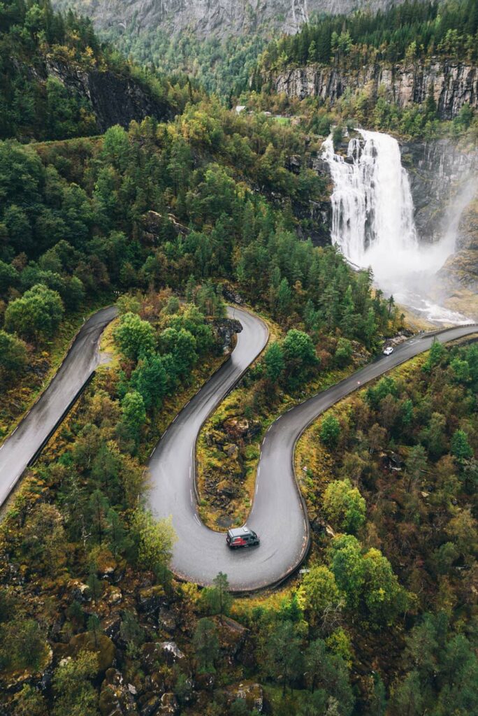 Skjervsfossen, Norvege